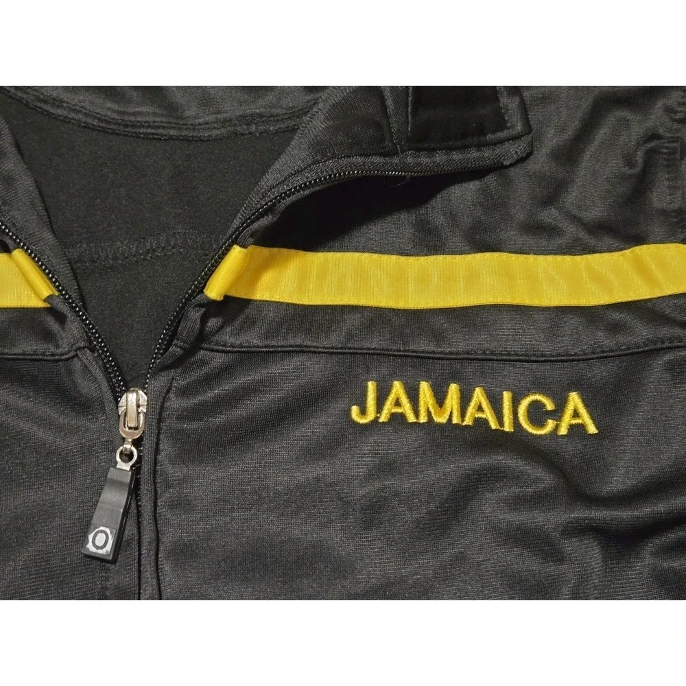 Jamaica Jacket Boys Youth 14-16 Black Full Zip Track Pockets Orro Sportsgear